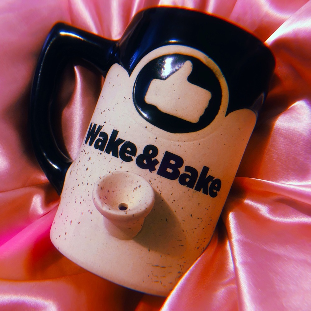 wake n bake ceramic coffee mug & 🌬💨💨